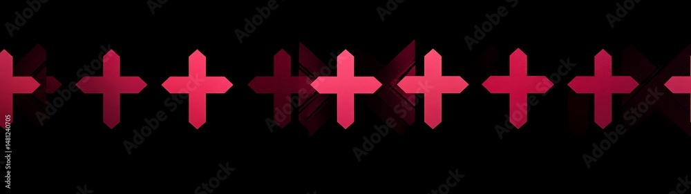 Obraz premium Abstract plus symbols