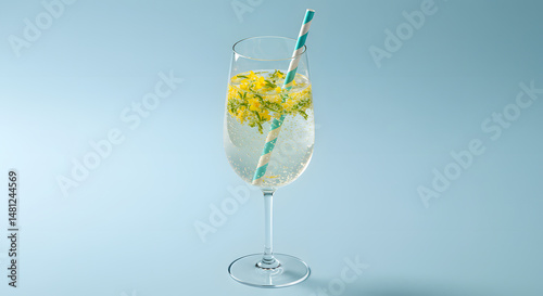 Elderflower Lemonade in Elegant Presentation