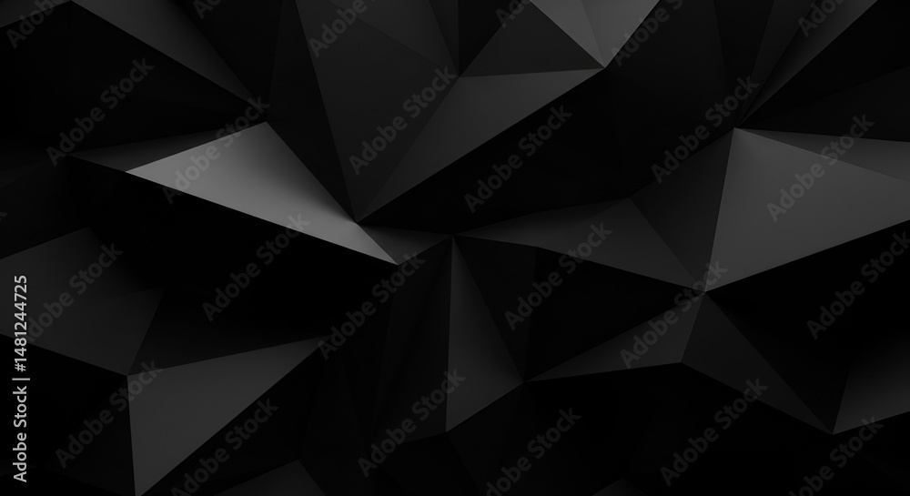 Fototapeta premium Black Geometric Abstract Background