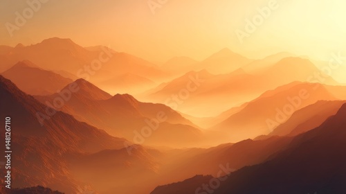 sunrise over the mountains