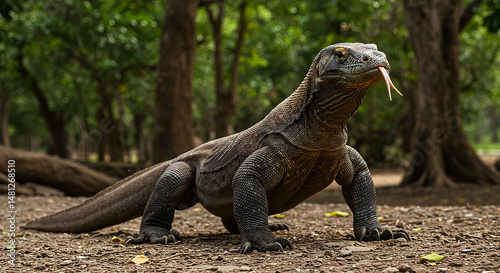 KOMODO local animals in Indonesia photo