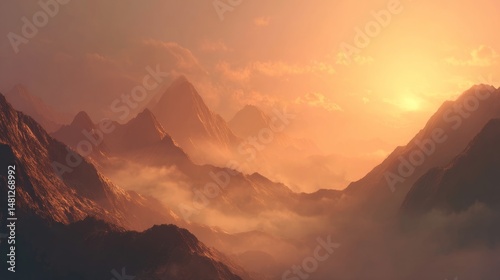 sky, sunset, sun, clouds, cloud, nature, sunrise, evening, orange, landscape,...