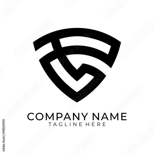  Letter C Shield Guard Logo Design