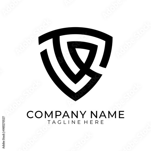 Letter G Shield Guard Logo Design Template Element