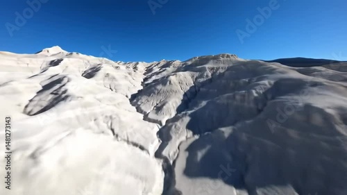Vast White Gypsum Dunes Under Bright Sun