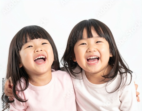 Laughing Happy Children Together