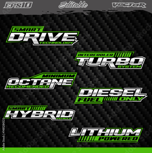 sticker racing template full editable