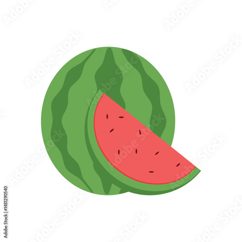watermelon vector illustration