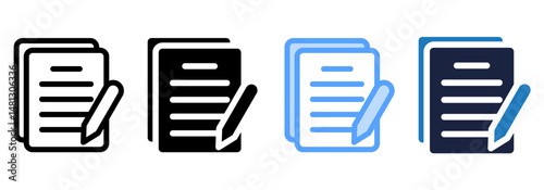 Document best multistyle icon sheet collection