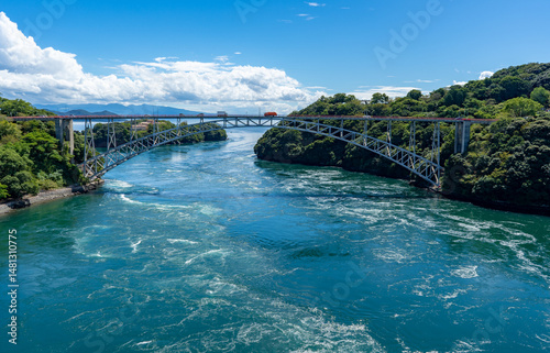 新西海橋から見る西海橋の風景
