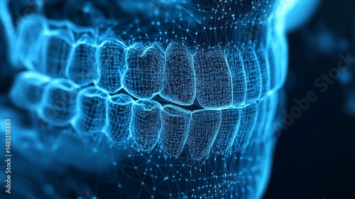 Digital Dental: A Wireframe Visualization of Human Teeth Structure