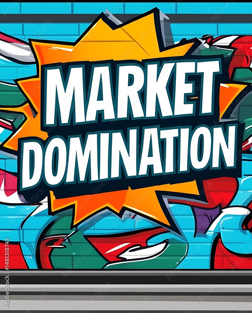 Fototapeta premium Graffiti Market Domination