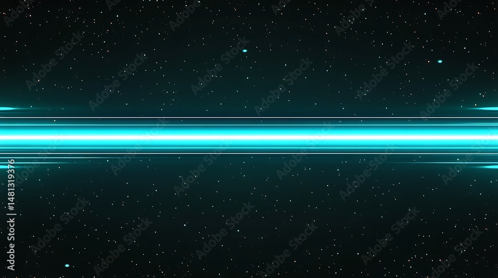 Obraz premium Futuristic light beam in space