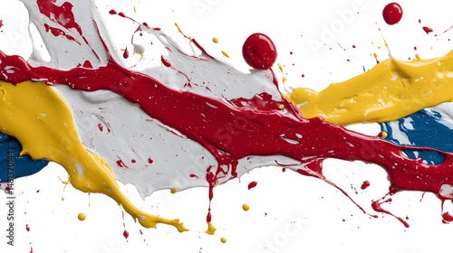 Wallpaper Mural Minimal Canvas with Explosive Tones Torontodigital.ca