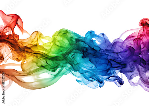 colorful streaming smoke clipart png image on transparent background