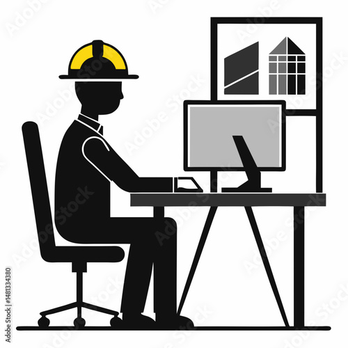 engineer with laptop