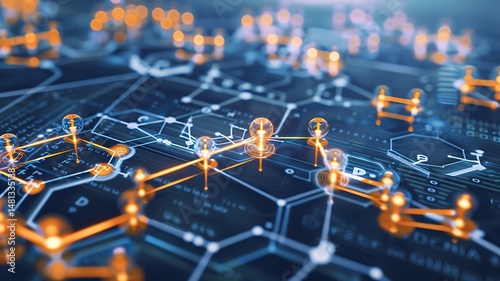 The luminescent DNA double helix with methyl groups represents epigenetic modifications, genetic research, biotechnology concepts, scientific and medical innovations.