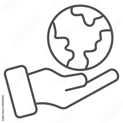Environment  Outline Icon Element For Design photo