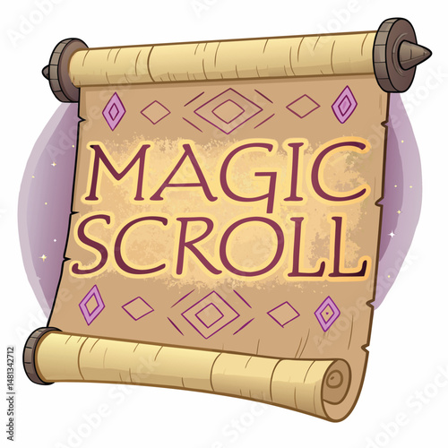 A luminous, floating magic scroll displaying ancient, glowing runes and arcane symbols against a dark background.  Intricate details and ethereal glow are essential.