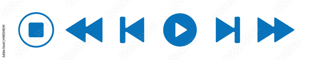Media player flat icons set. Collection of multimedia symbols isolated on transparent background. media player buttons. Play, pause, stop, record, forward.vector illustration eps 10. Media player flat icons set. Collection of multimedia symbols isolated on transparent background. media player buttons. Play, pause, stop, record, forward.vector illustration eps 10.