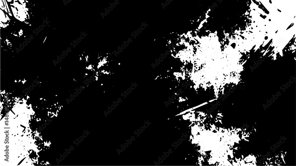 Obraz premium Abstract Grunge Texture Background, Black and White Distressed Splatter Design