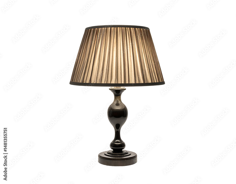 Dark Brown Table Lamp With Taupe Shade Dark Brown Table Lamp With Taupe Shade
