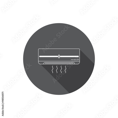 air conditioner logo and vector template