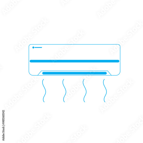 air conditioner logo and vector template
