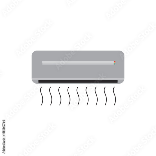 air conditioner logo and vector template