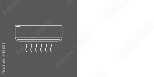 air conditioner logo and vector template