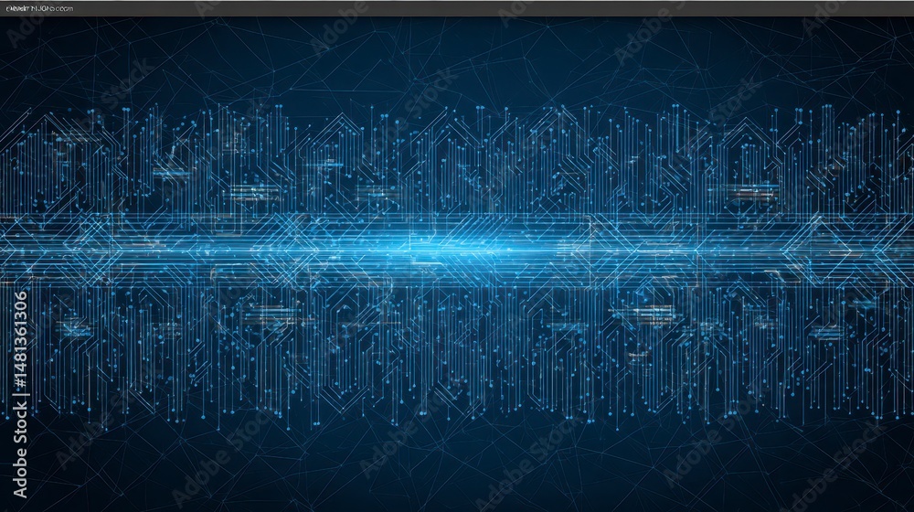 Obraz premium Futuristic Circuit Board Abstract Digital Technology Background