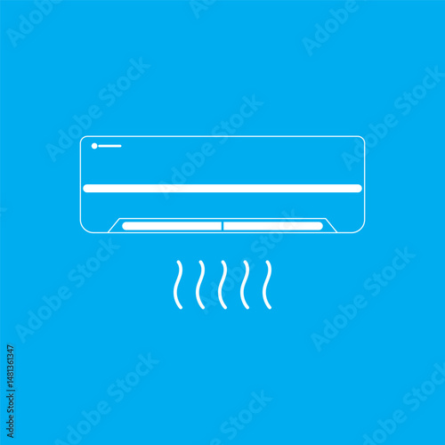 air conditioner logo and vector template