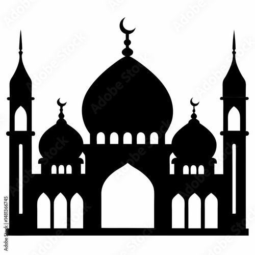 taj mahal vector illustration