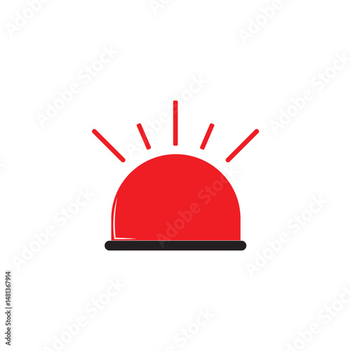 siren emergency logo and vector illustration template design