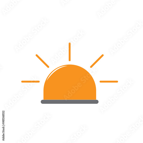 siren emergency logo and vector illustration template design