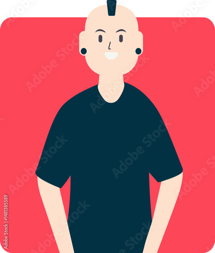 Flat Urban Character Illustration