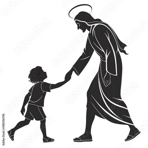 -illustrate-a-black-silhouette-vector-of-a-saintly (1).eps