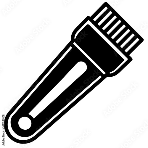 Hair Trimmer Icon , Vector Electric Grooming Tool for Barber and Salon Design