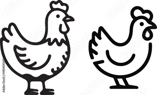 chicken illustration vector, chicken drawing, chicken clipart, chicken icon black, chicken silhouette