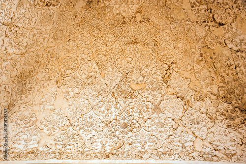 Artwork on the walls of Bibi-Ka-Maqbara, Aurangabad, Maharashtra