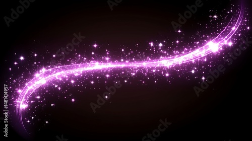 Pink Light Trail Abstract Background