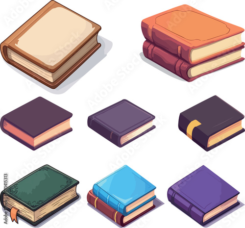 Cartoon book illustration material
