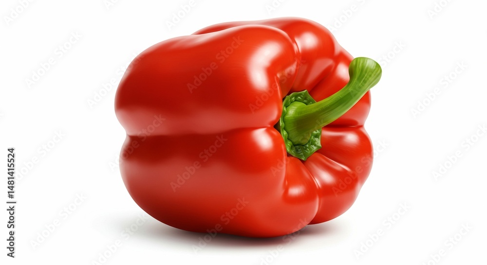 Fresh Red Bell Pepper Healthy Food Vegetable Produce Ingredient Fresh Red Bell Pepper Healthy Food Vegetable Produce Ingredient