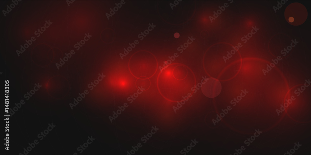 Abstract sparkling red bokeh effect background