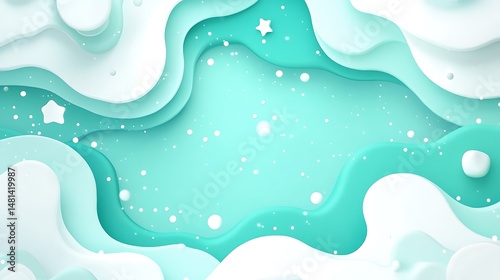Winter wonderland paper art