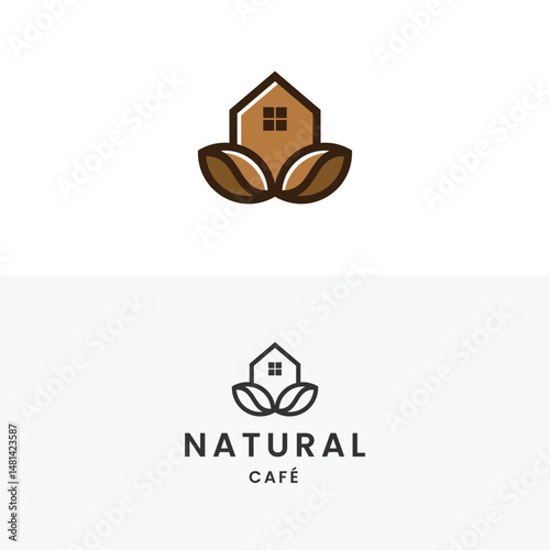 Modern Coffee House Logo Design Or Cafe House Logo Template
