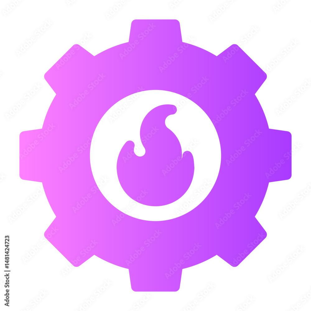 Fototapeta premium configuration gradient icon