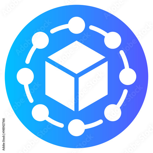 cube gradient icon