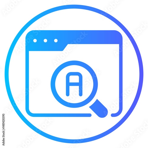 advance search gradient icon