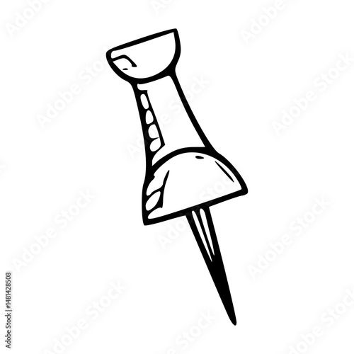 drawing pin outline
